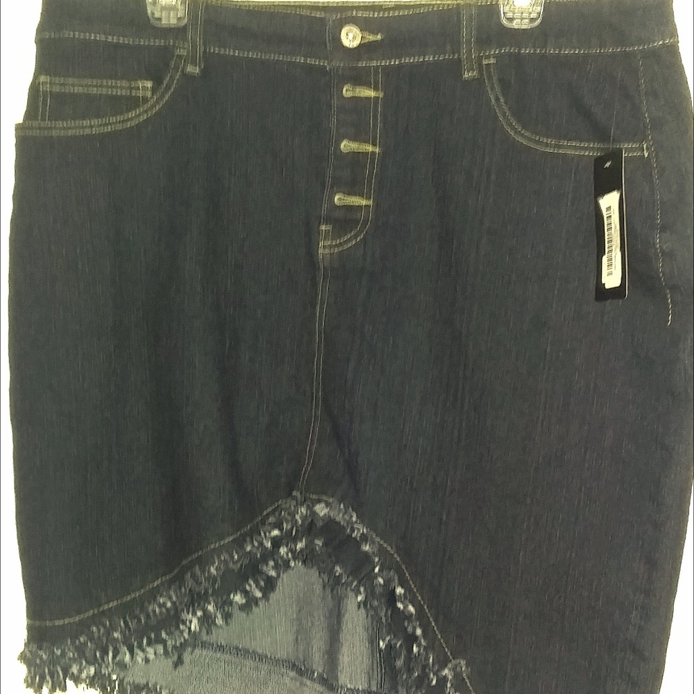 Denim short skirt